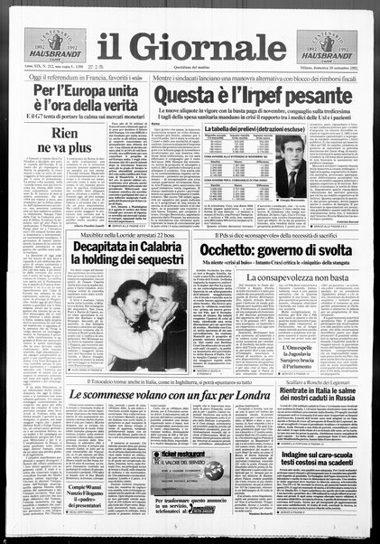 Il giornale : quotidiano del mattino